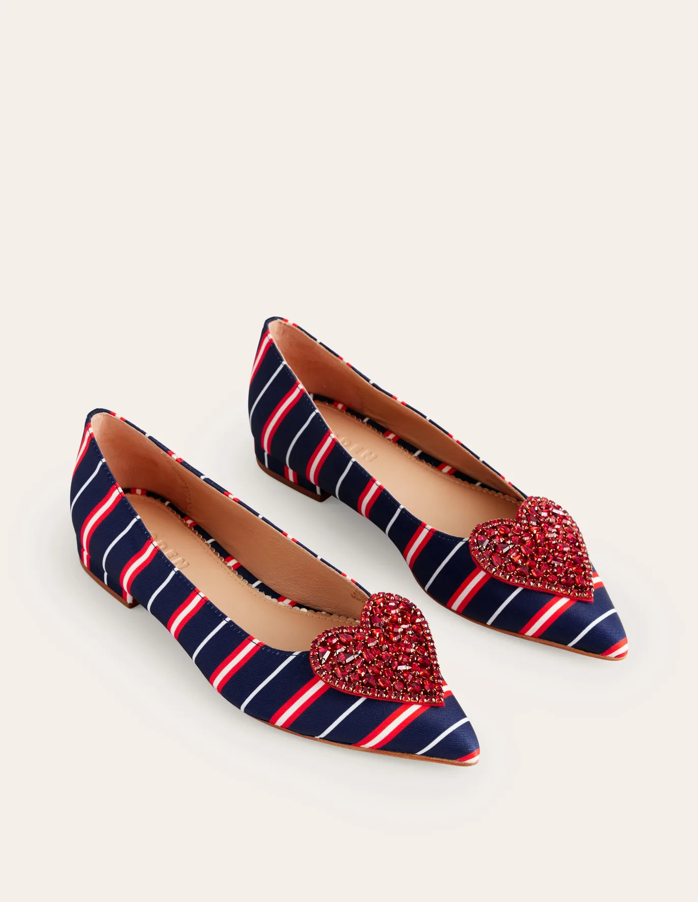 Heart Embellished Flat Point | Boden (US)