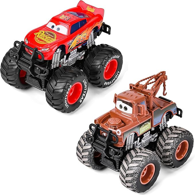 1: 45 Metal Die-Casting Big Wheel Off-Road Toy Car,2 Pack | Amazon (US)