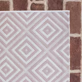 BALTA Amador Pink 8 ft. x 10 ft. Indoor/Outdoor Area Rug 3003563 - The Home Depot | The Home Depot