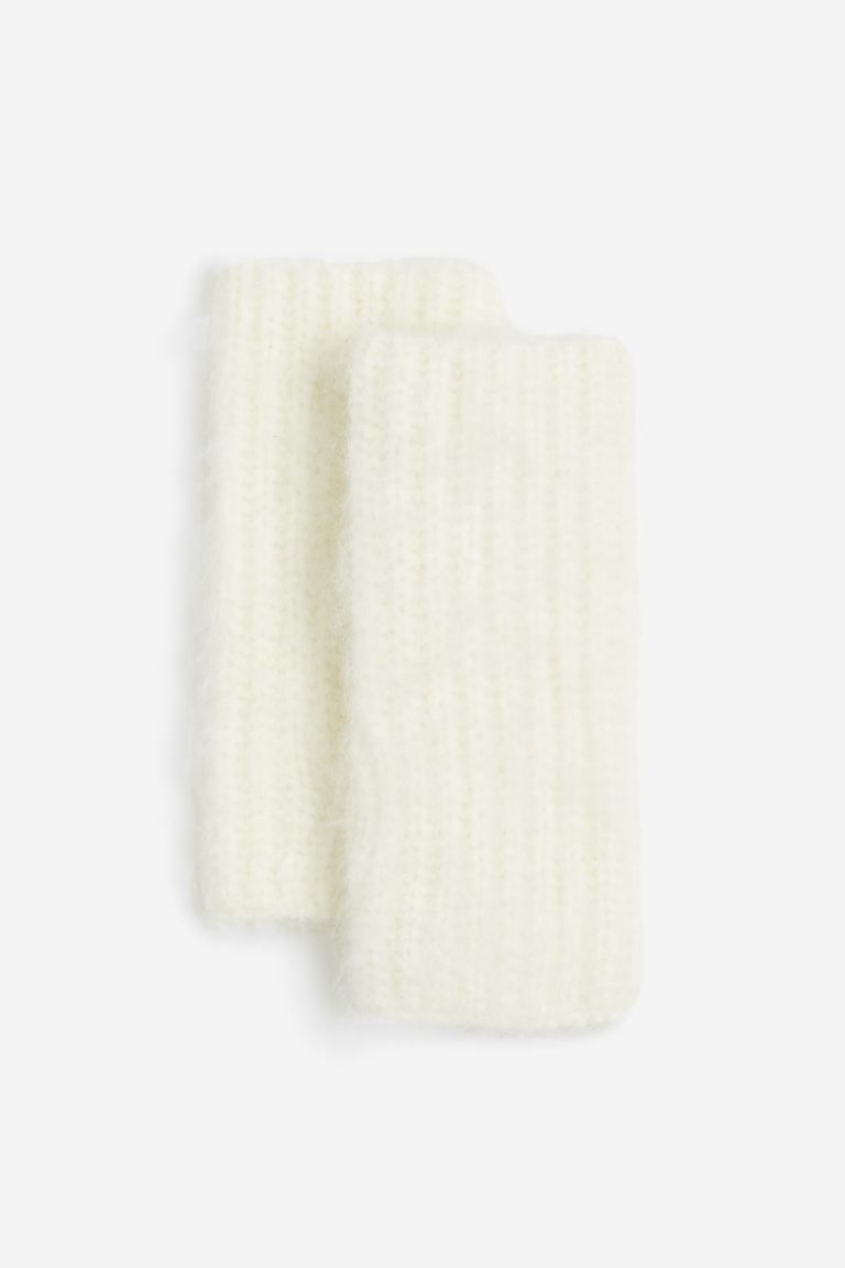 Fingerless gloves - White - Ladies | H&M GB | H&M (UK, MY, IN, SG, PH, TW, HK)
