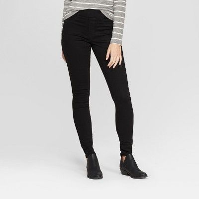 Women's High-Rise Pull On Jeggings - Universal Thread™ Black | Target