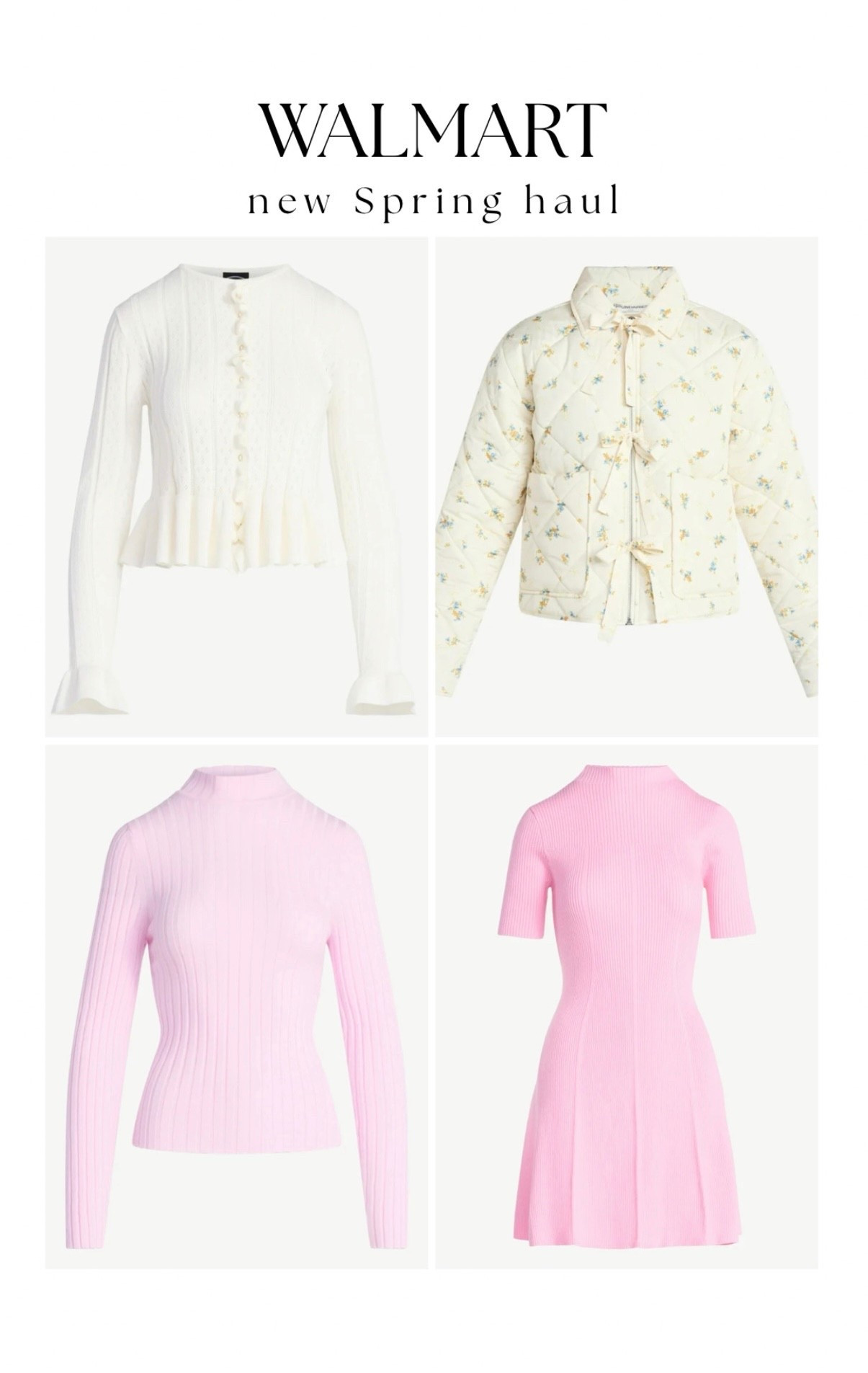 New spring arrivals @walmartstyle 💕 here’s what I ordered - the pink pieces are perfect for Valentine’s Day!  