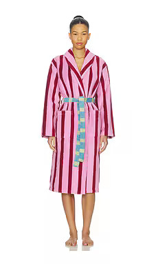 Dusen Dusen Stripe Bathrobe in Magnolia from Revolve.com | Revolve Clothing (Global)