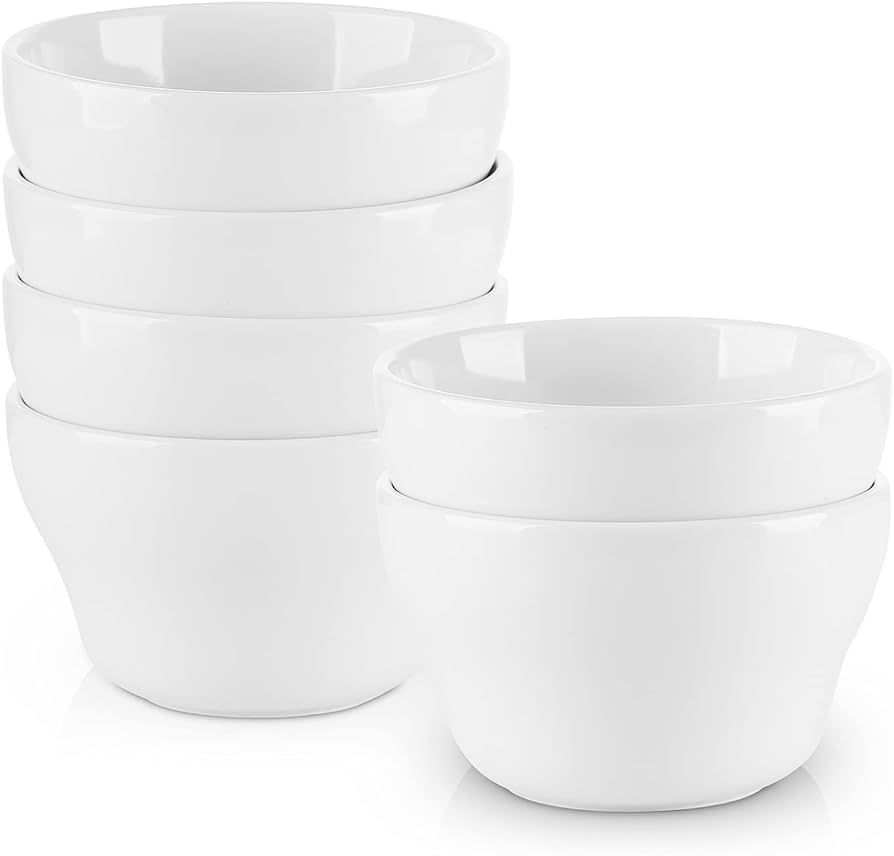Selamica Ceramic Small Bowls Dessert Bowls 8oz Bouillon Cups for Dessert Soup Dipping Sauce Coffe... | Amazon (US)
