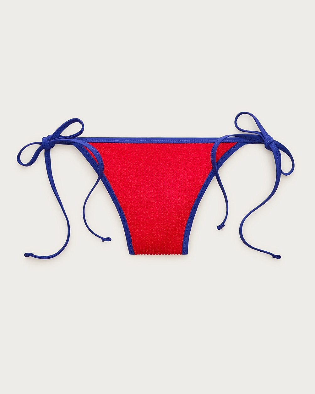 Cheeky scrunchie tipped string bikini bottom | J. Crew US