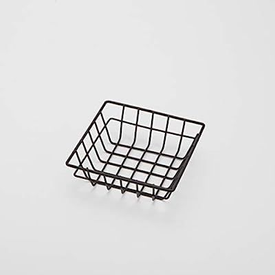 American Metalcraft SQGB6 Square Wire Grid Basket, Black, 6-Inches | Amazon (US)