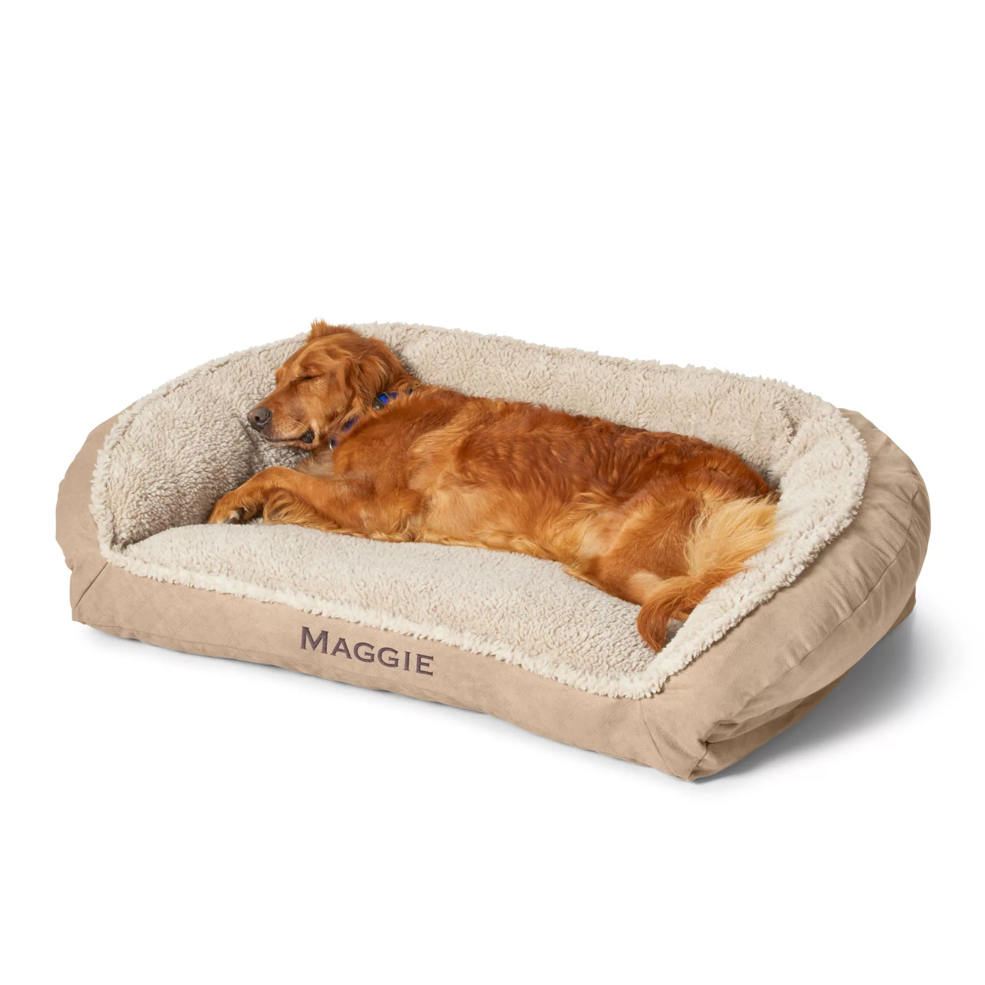 Orvis ComfortFill-Eco™ Bolster Dog Bed with Fleece | Orvis (US)