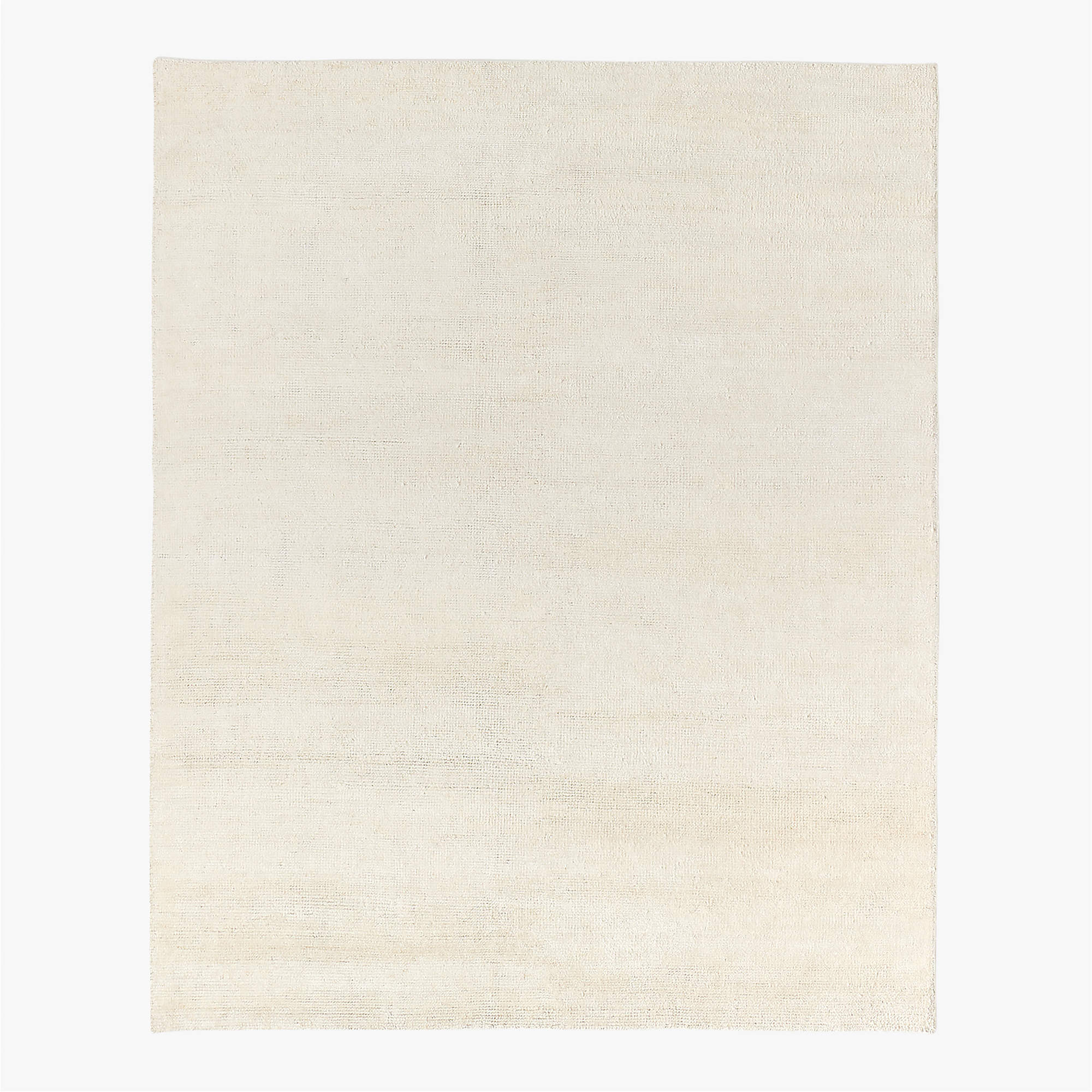 Adao Handwoven Warm White Linen Area Rug 6'x9' | CB2 | CB2