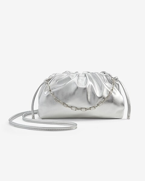 Faux Leather Cloud Bag | Express