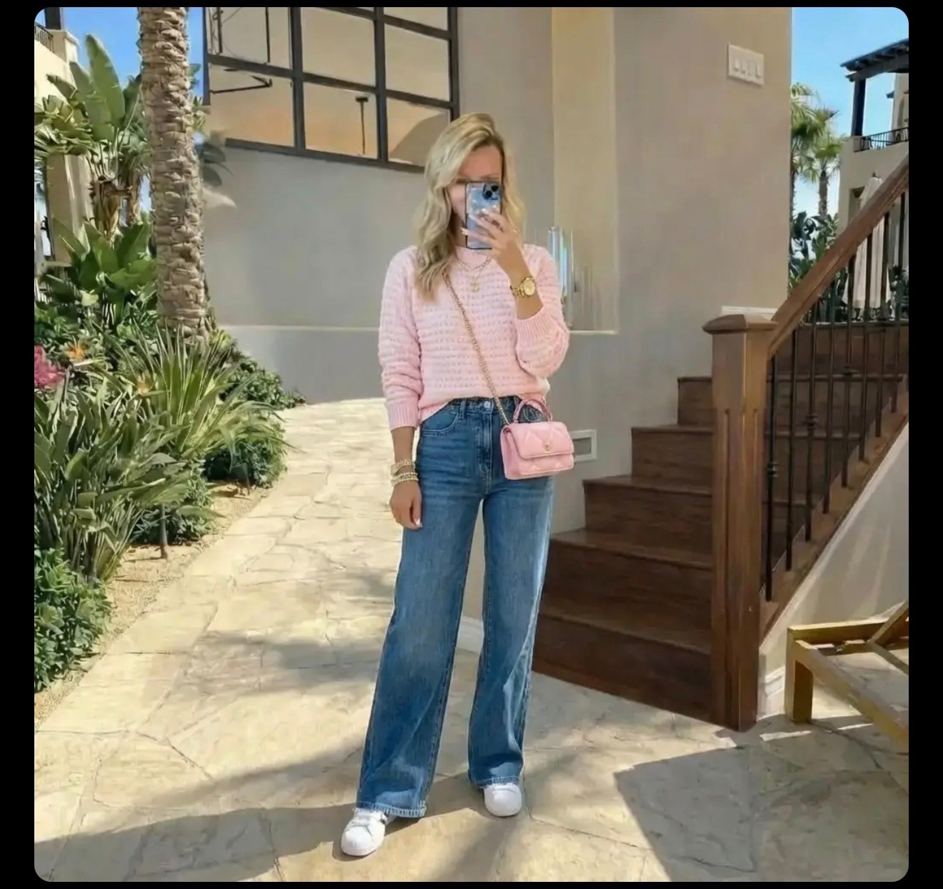 Soft pinks, sun-washed stone, and effortless confidence.
A reminder that everyday moments can feel like vacation—light layers, easy denim, and a little blush detail to keep it feminine. 🌸☀️

Hashtags

#SoraStyle #SoftLuxury #EffortlessChic #EverydayElegance
#PinkObsessed #DenimDoneRight #CasualChic
#ResortVibes #NeutralAesthetic #WanderStyle
#ModernClassic #OOTDInspo #SunlitStyle #LookForLess

#LTKgrwm #LTKdayinmylife #LTKValentine