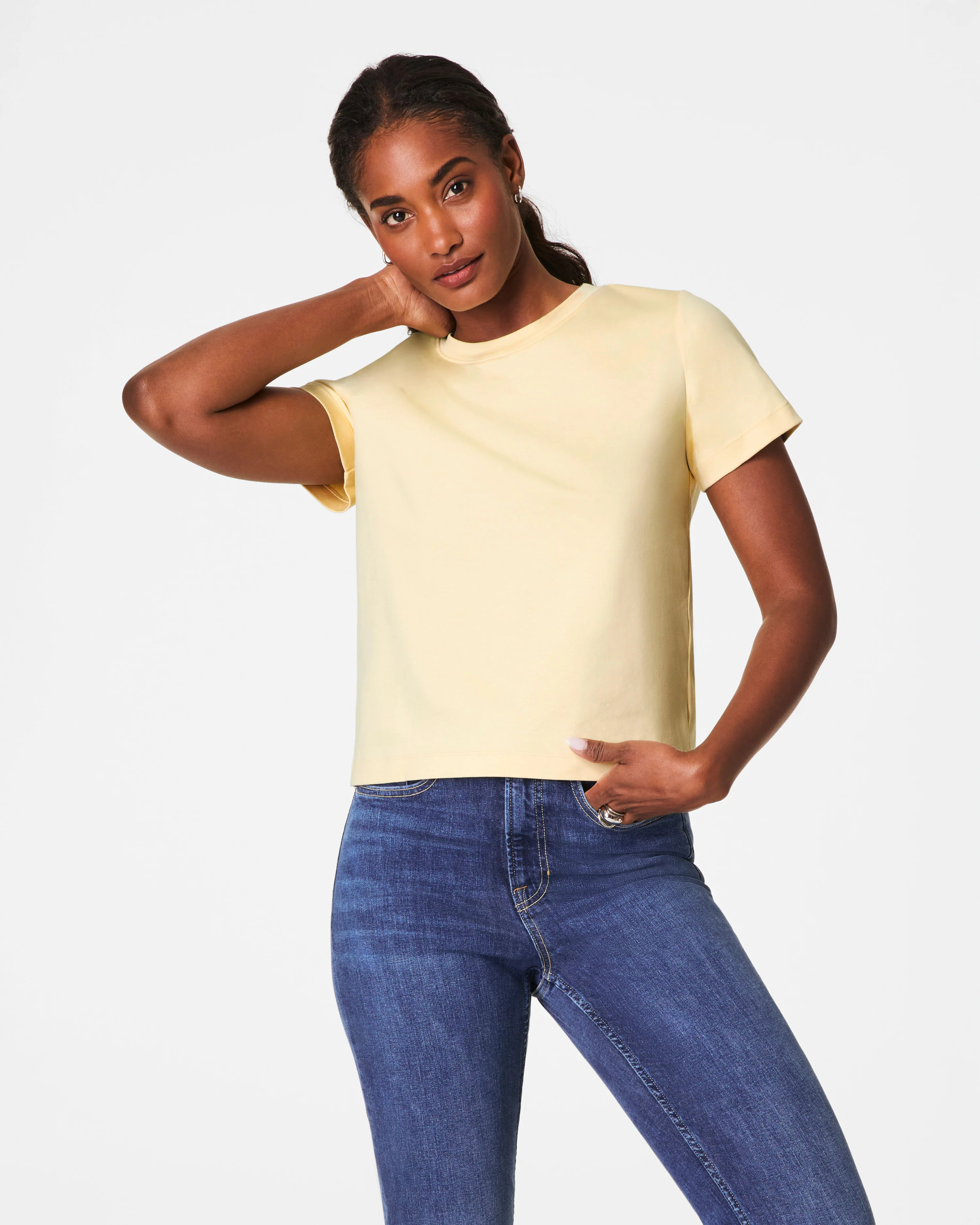 Cotton Crewneck Tee | Spanx