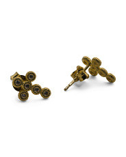 Made In Italy 18kt Gold Plated Cubic Zirconia Cross Earrings | Jewelry | Marshalls | Marshalls