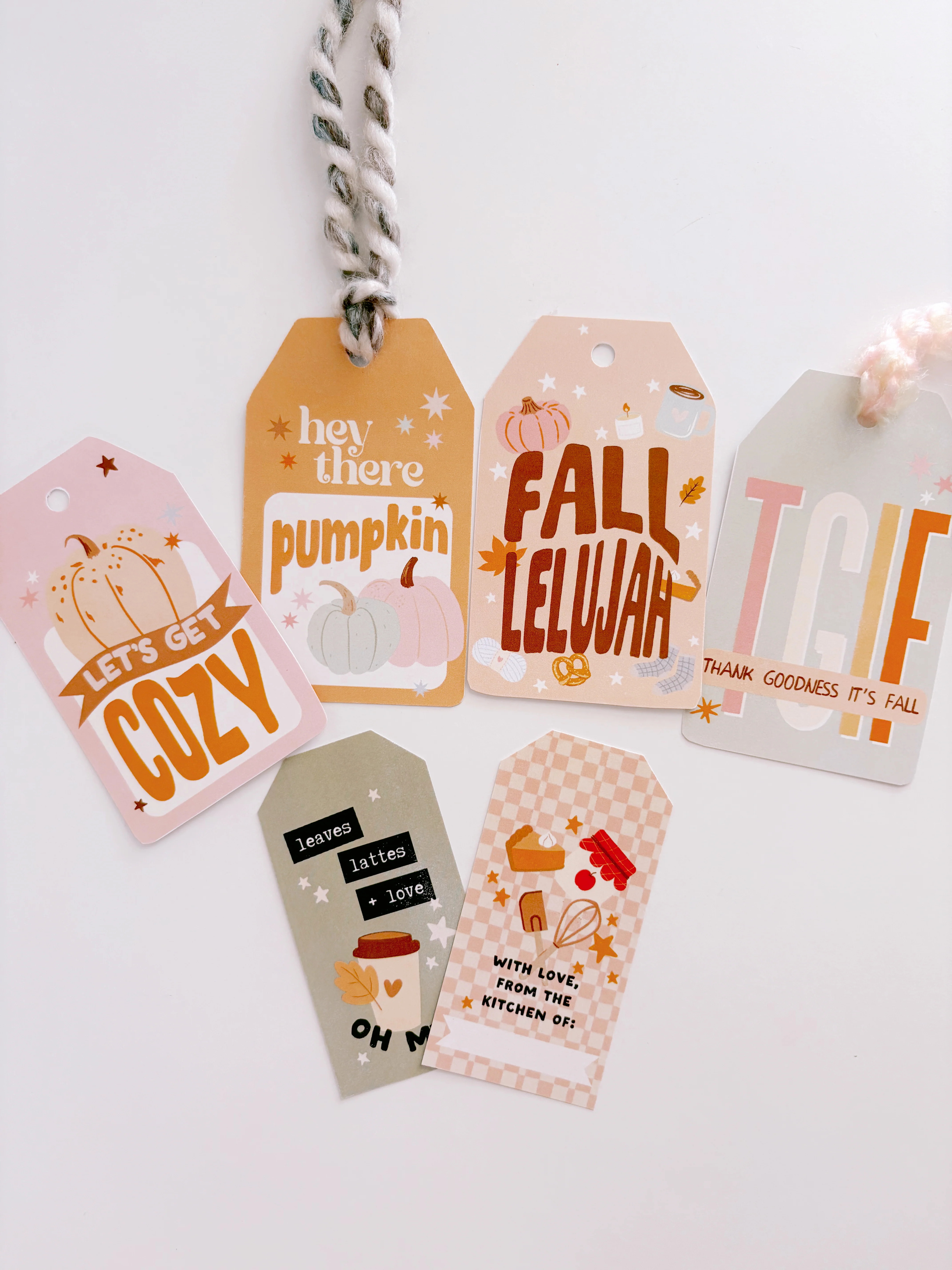 Fall-lelujah Flag + Tags | Printable Flags and Tags | The Letter Vee