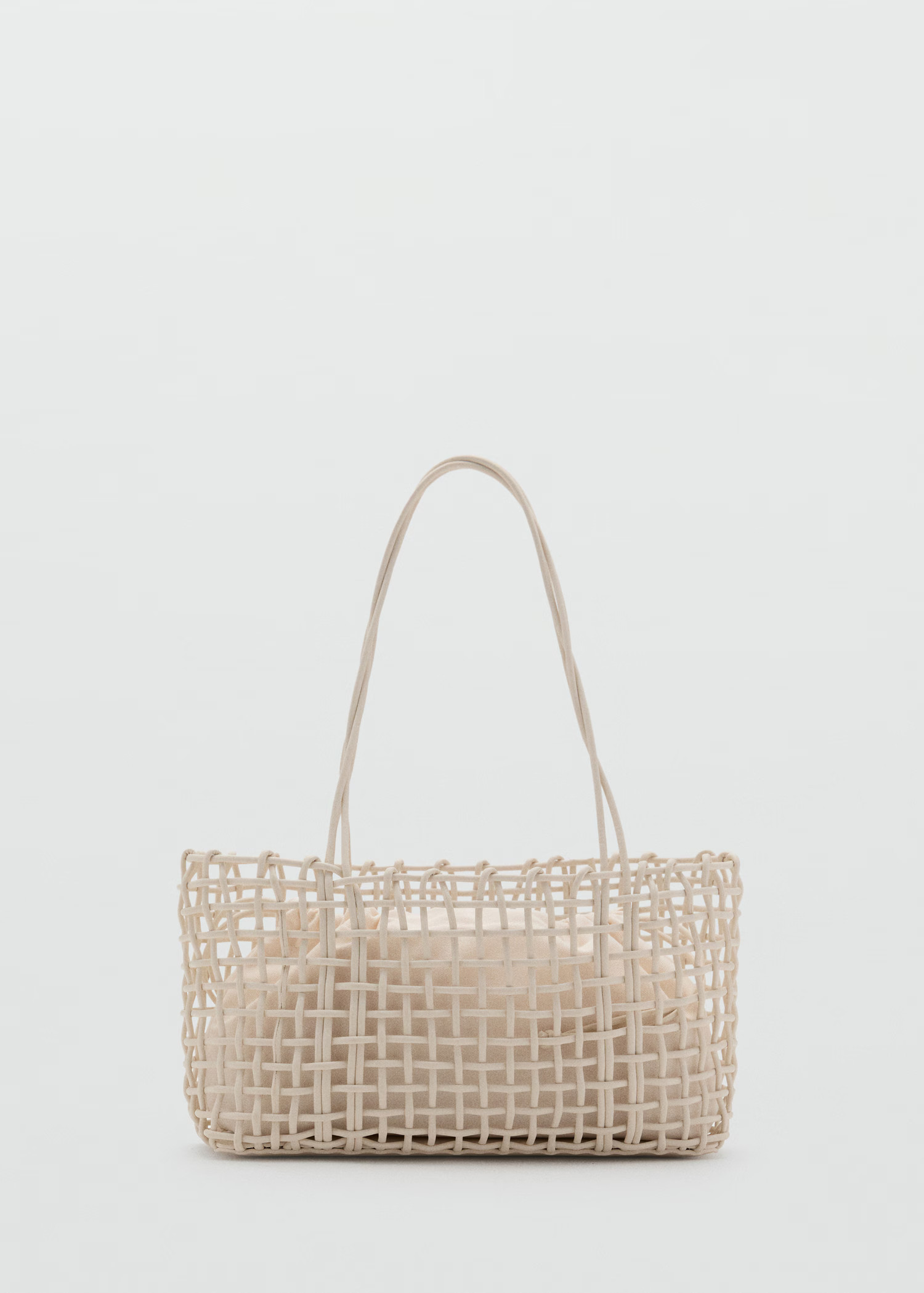 Medium braided shoulder bag | MANGO (UK)