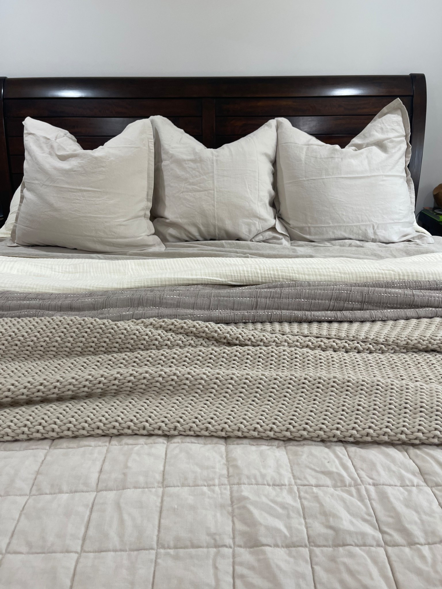 New bedding from quince! Here are all of the details of our new bedding and how I got the textured, layered look for a cozy, inviting feel! 

Linking a few extra beautiful pillow covers if you want to add more pops of colour to the neutrals! Had to pair it with my favourite oversized Casaluna knit throw blanket from target! 


One Quince bedding, sale alert, target bedding, Casaluna knit blanket, neutral home, neutral decor, neutral bedding, boujee on a budget 

#LTKSaleAlert #LTKOver40 #LTKHome