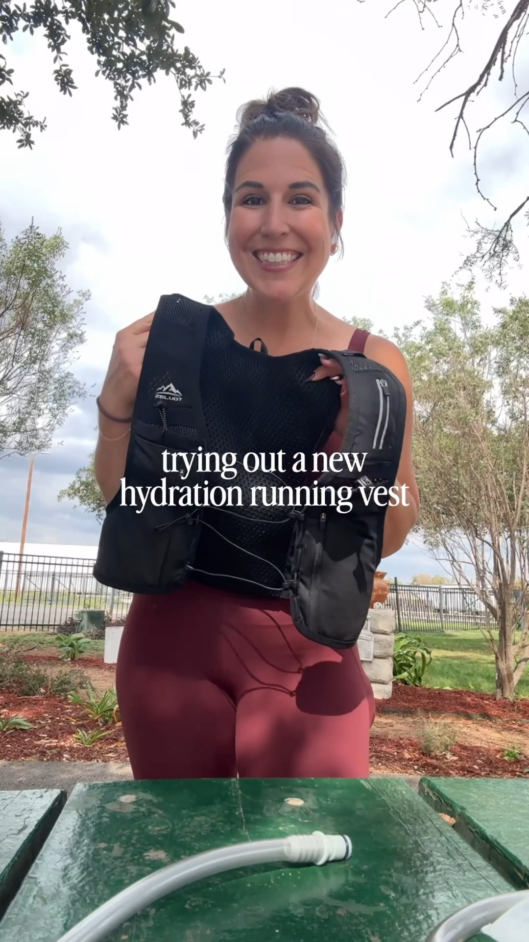 2 weeks until race day! After months of training and carrying water bottles or shoving things into my leggings pockets 🤪, I finally decided to give a running vest a try. ✨
•
First impression, it fit really well, did not bounce around, and it felt convenient to run hands free !  The pockets are perfect for car keys, phone, energy gels, and more. 

#LTKfitnessgoals #LTKootd #LTKdayinmylife