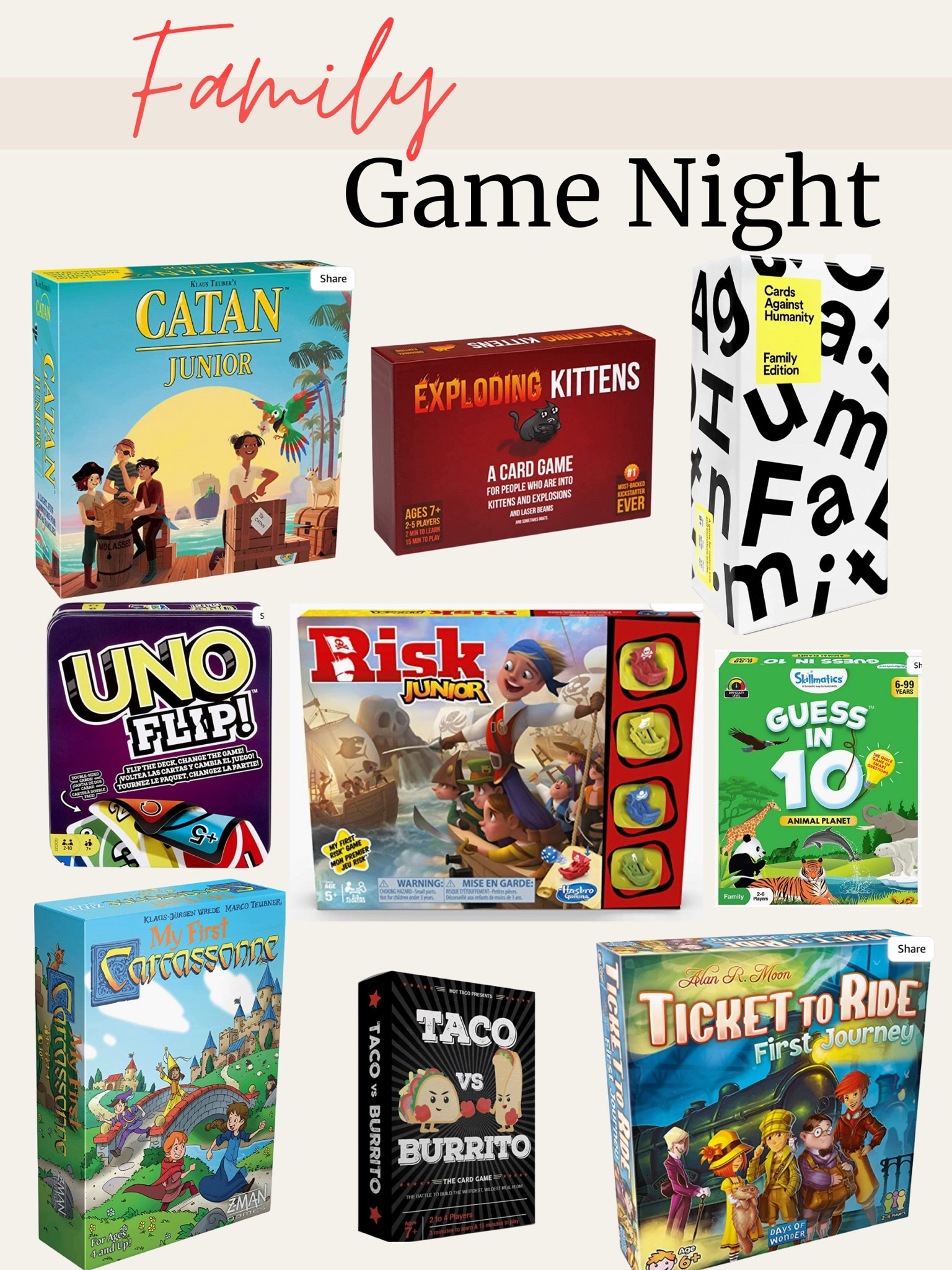 Games the whole family can play! My kids love these ones!! 

#LTKkids #LTKunder50 #LTKHoliday