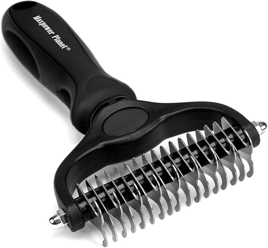Maxpower Planet Hair Brush - Double Sided Shedding, Dematting Undercoat Rake for Dogs and Cats, E... | Amazon (US)
