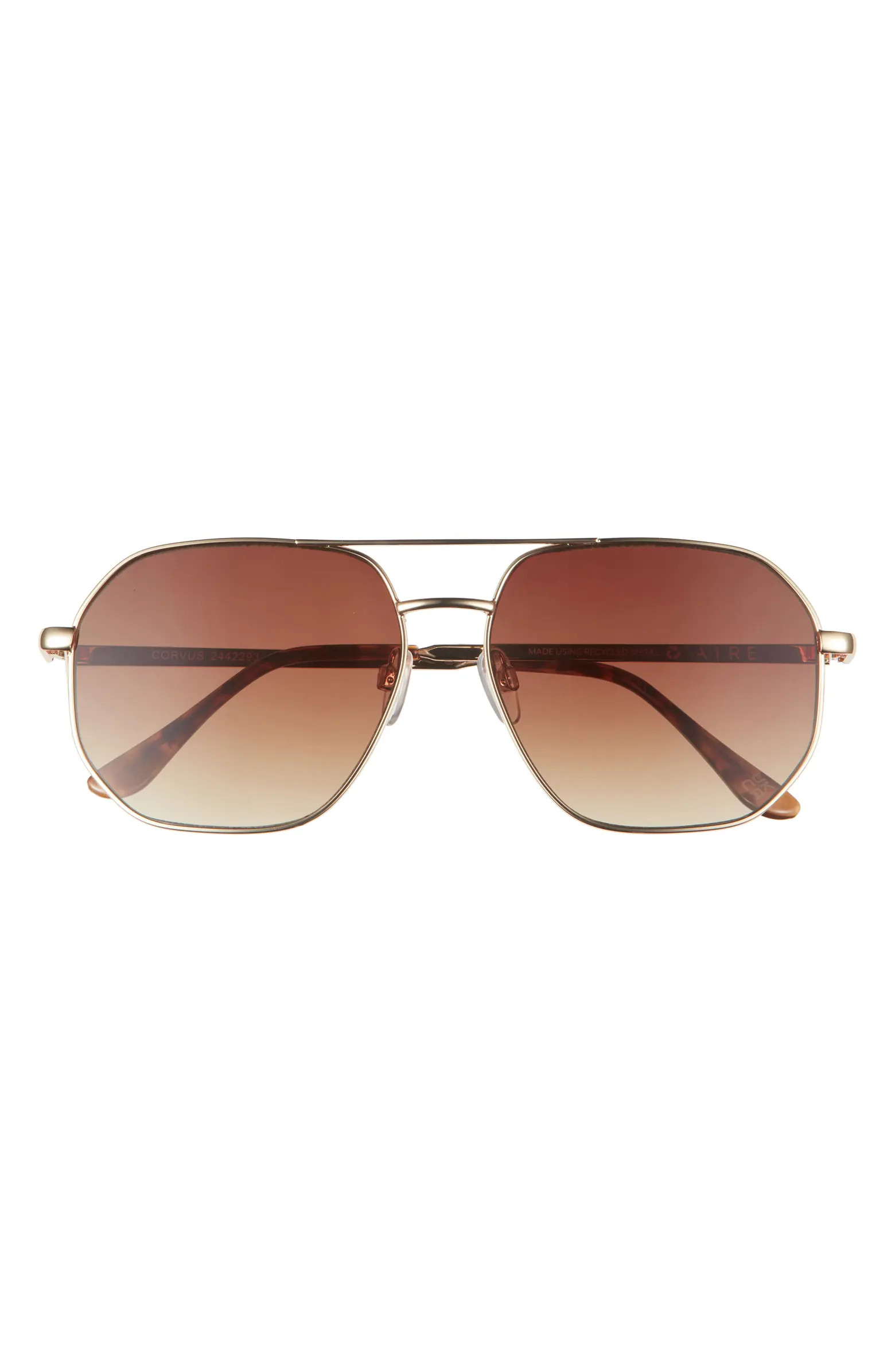 AIRE Corvus 57mm Aviator Sunglasses | Nordstrom | Nordstrom