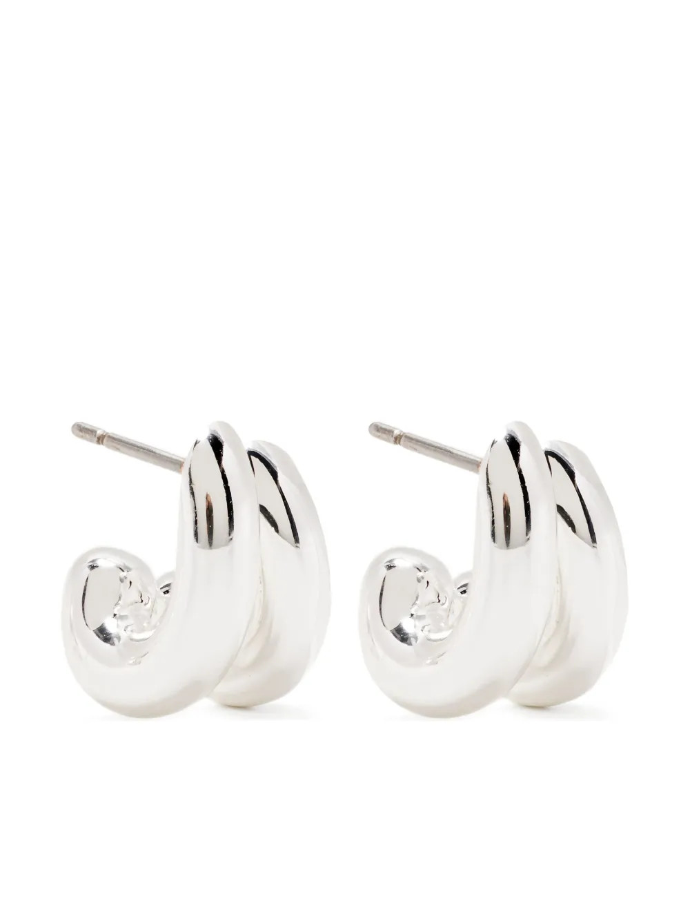 Jenny Bird mini Florence earrings - Silver | Farfetch Global