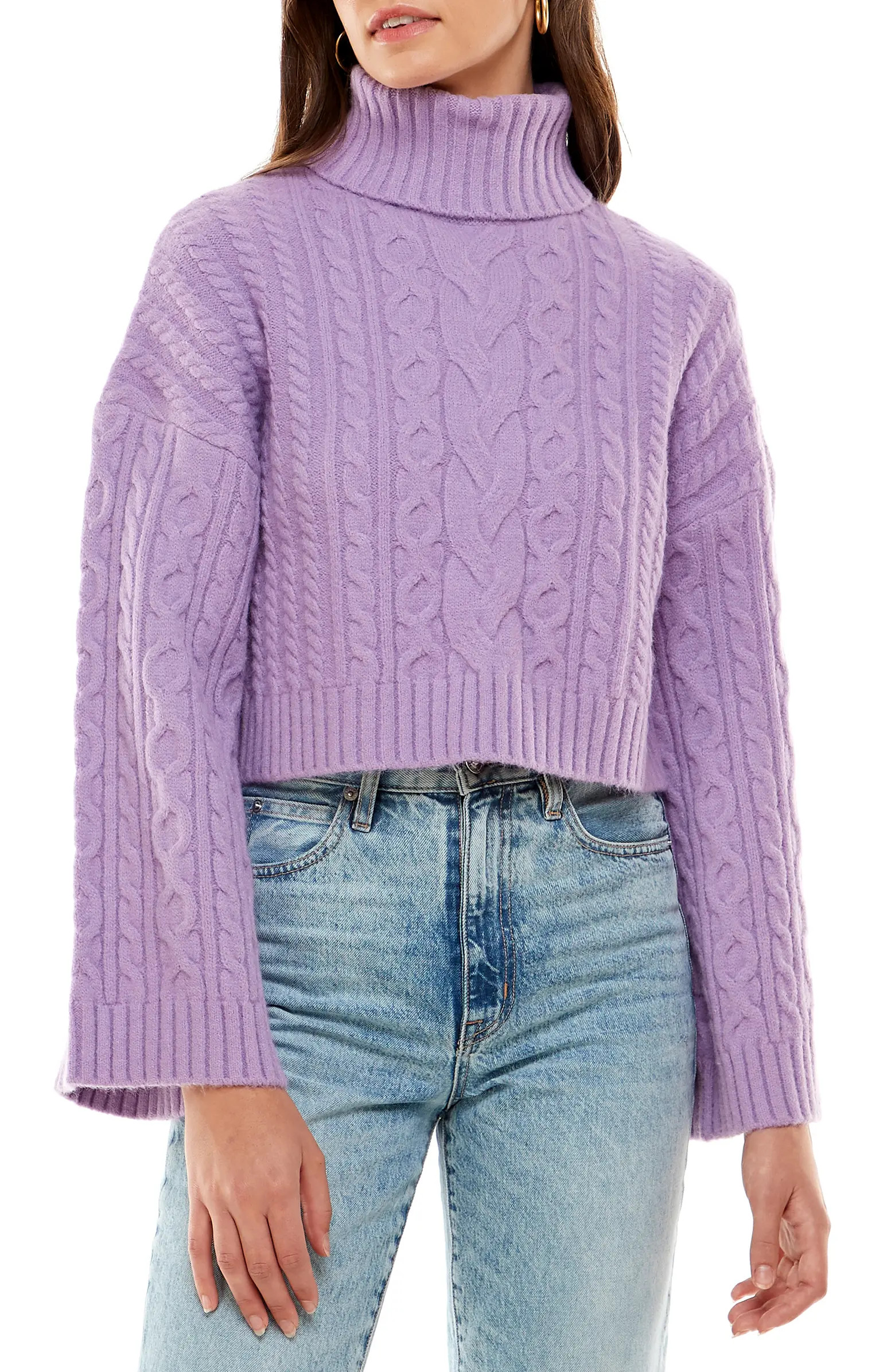 Sweet Nothings Cable Turtleneck Sweater | Nordstrom