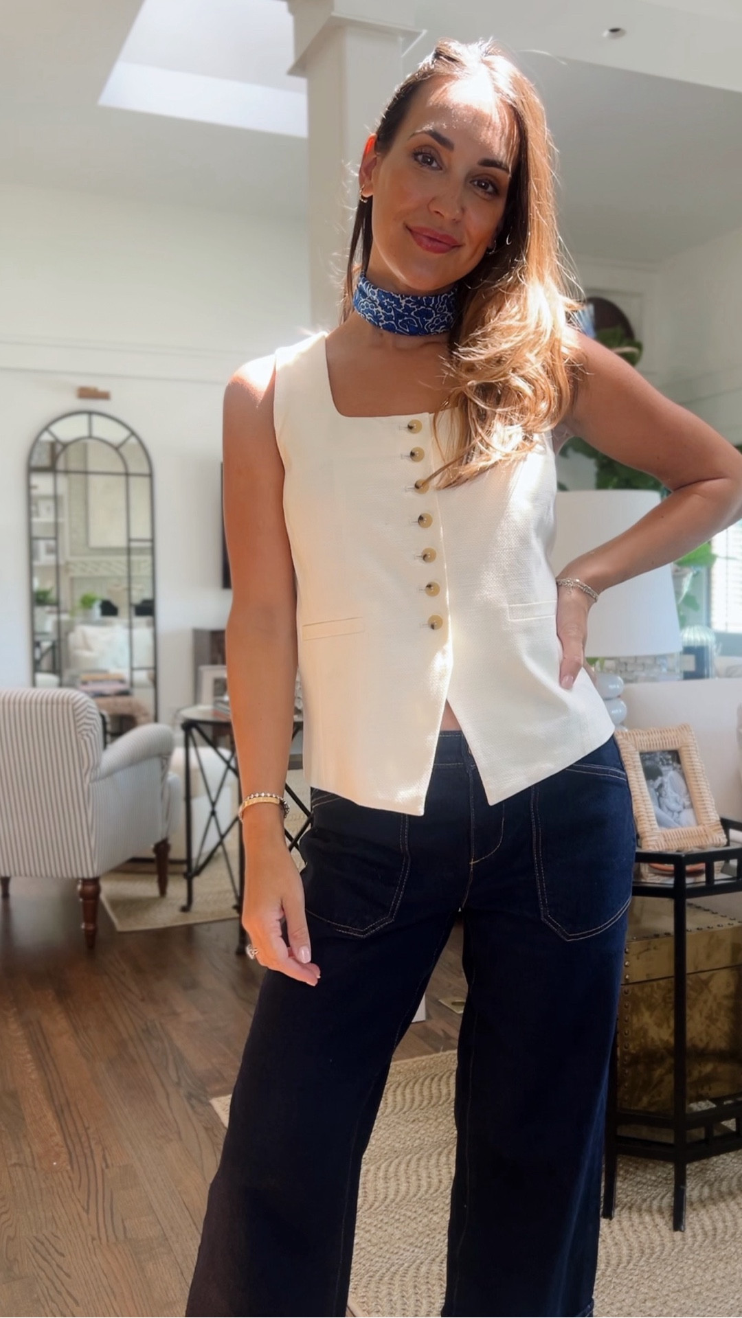 sharing some Talbots late summer pieces that will definitely work into fall! 

All run TTS but I would size down in denim -
