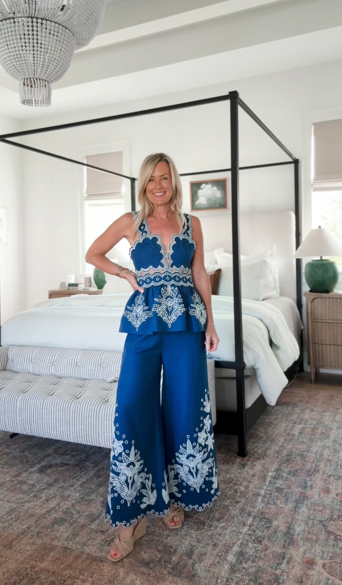 My Anthro Code is Live! Save 20% with code: CASSIE20 from March 6-9th!

I mean, how stinking cute is this matching set?!!
Top: XS (size down if in between)
Pants: XS (size down)

#LTKSeasonal #LTKSaleAlert #LTKOver40