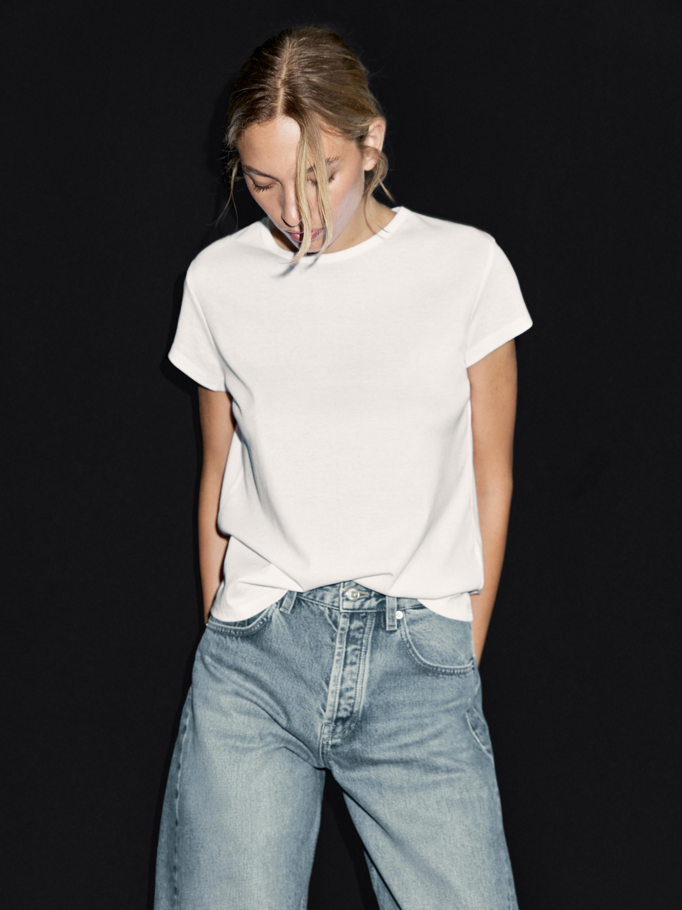 High-waist balloon fit jeans · Light Blue · Dressy | Massimo Dutti | Massimo Dutti UK