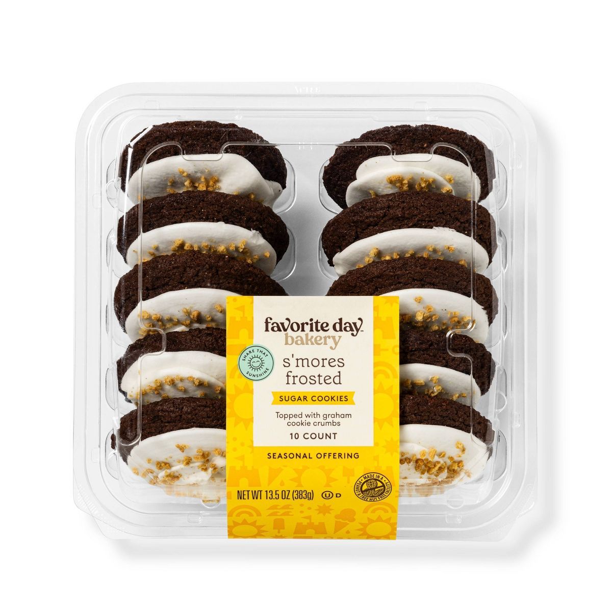 S'more Frosted Sugar Cookies - 13.5oz/10ct - Favorite Day™ | Target