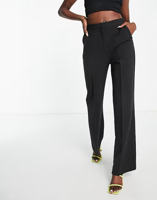 ASOS DESIGN ultimate straight leg pant in black | ASOS (Global)