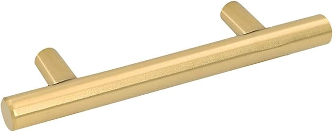 30 Pack Gold Cabinet Drawer Pulls Kitchen Hardware - Goldenwarm 201GD76 Brushed Brass Cabinet Doo... | Amazon (US)