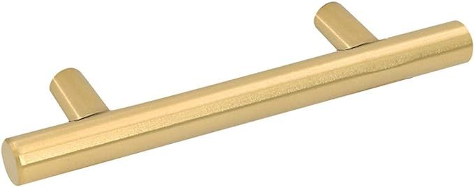 30 Pack Gold Cabinet Drawer Pulls Kitchen Hardware - Goldenwarm 201GD76 Brushed Brass Cabinet Doo... | Amazon (US)