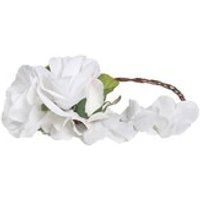 white flower crown halo wreath headband | Etsy (US)