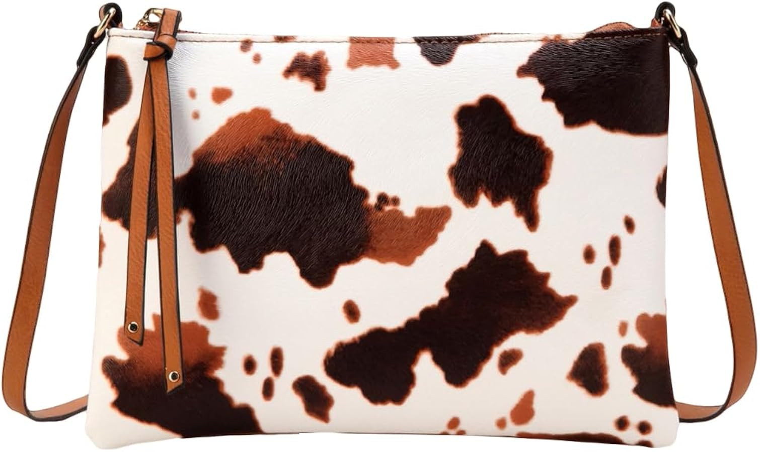 OYOANGLE Women's Graphic Print Crossbody Square Bags Lightweight Trendy Zipper Shoulder Purses Ha... | Amazon (US)