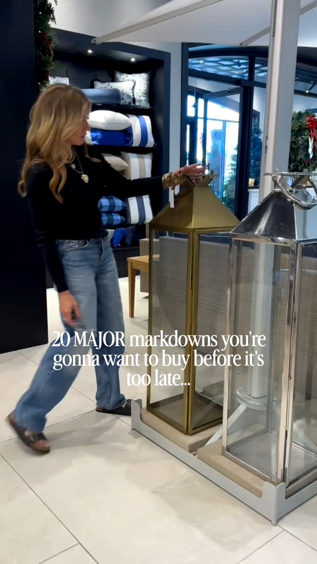 Comment sale and we’ll send the link to this post. Must be following for automation to work, FYI.

Major markdowns as we get closer to Christmas with both clearance and price drops on holiday decor, furniture, fashion, shoes and gifts. These extra large lanterns are a showstopper for the porch or entry and there are a few designer shoes in here that are worth grabbing for a gift or for yourself.

#LTKGiftGuide #LTKHome #LTKHoliday