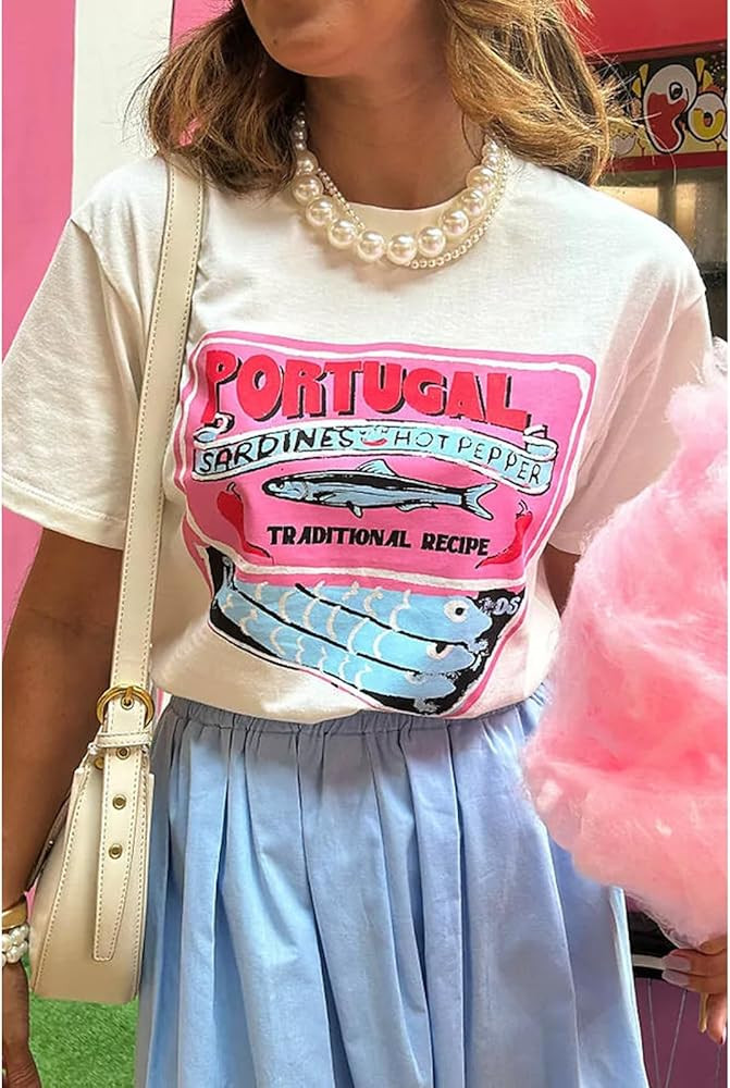 Womens Y2k Fruit Graphic Print Oversized T Shirts Summer Vintage Aesthetic Baggy Tees Tops Teen G... | Amazon (US)