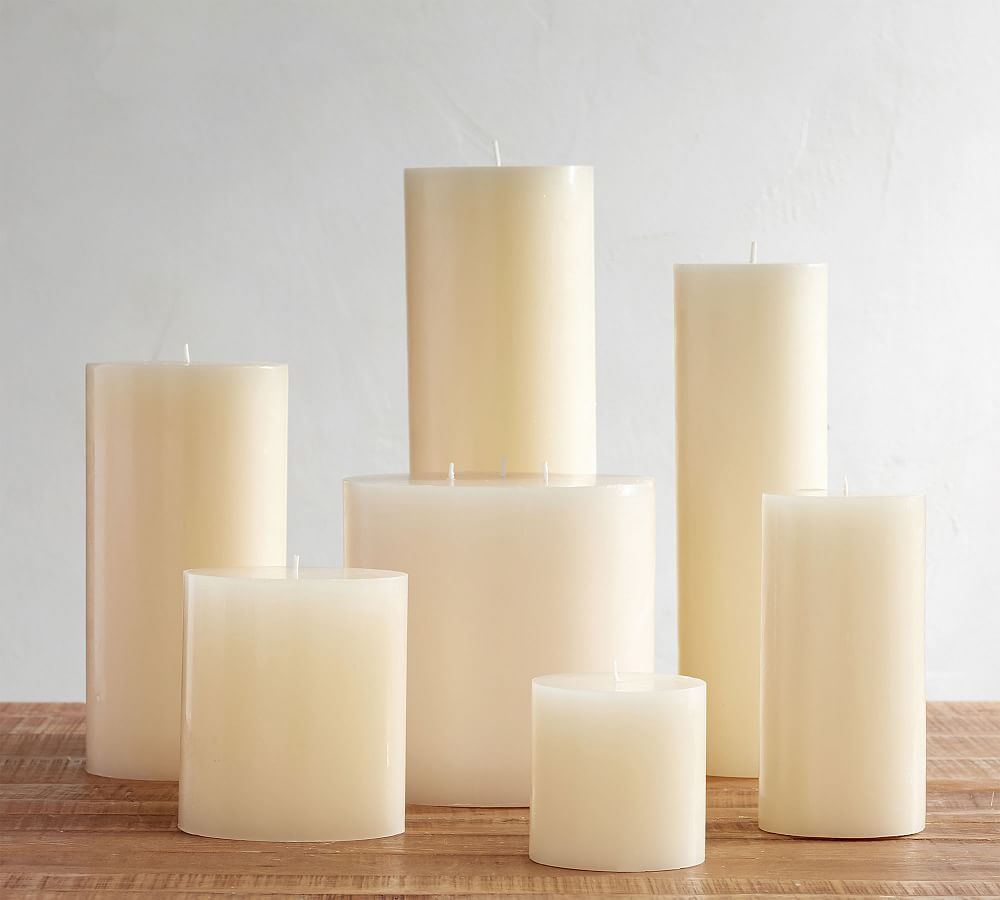 Unscented Wax Pillar Candle | Pottery Barn (US)
