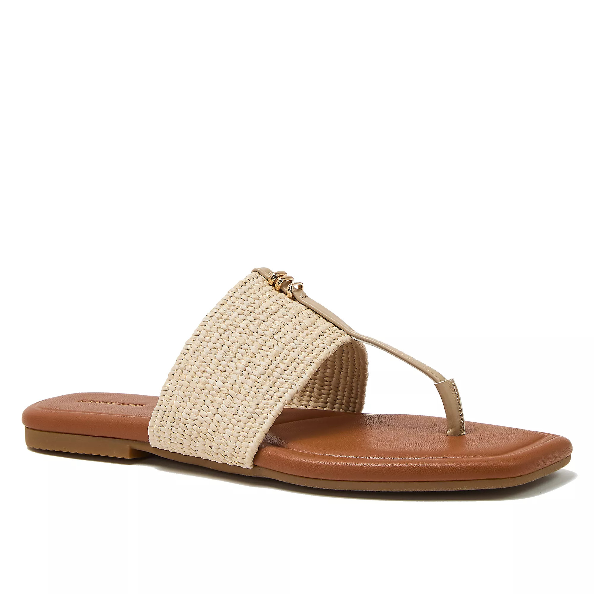 Women's Haven Stretch Raffia Sandals | Lands' End (US)