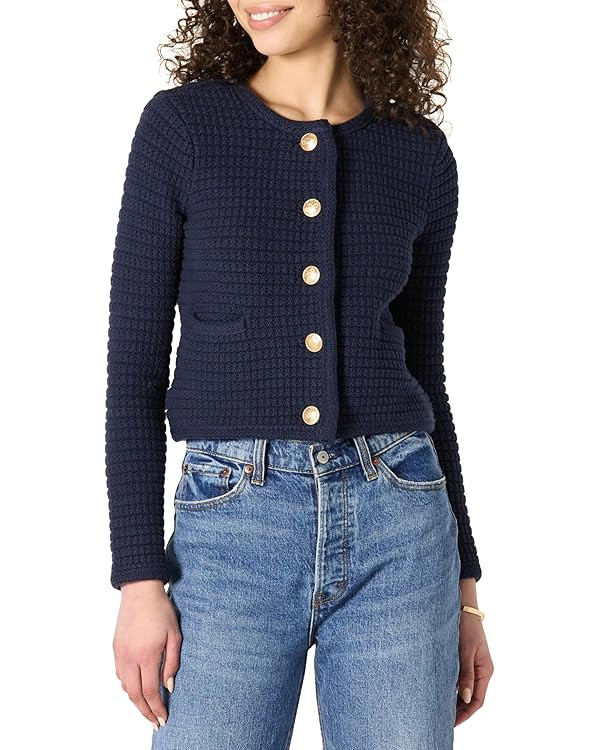 Amazon Essentials Women's Regular-Fit Midweight Cardigan Sweater | Amazon (US)