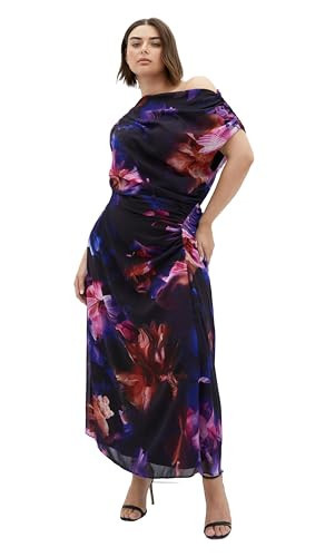 City Chic Women's Plus Size Dress - Vivid Floral Maxi, 18 | Amazon (US)