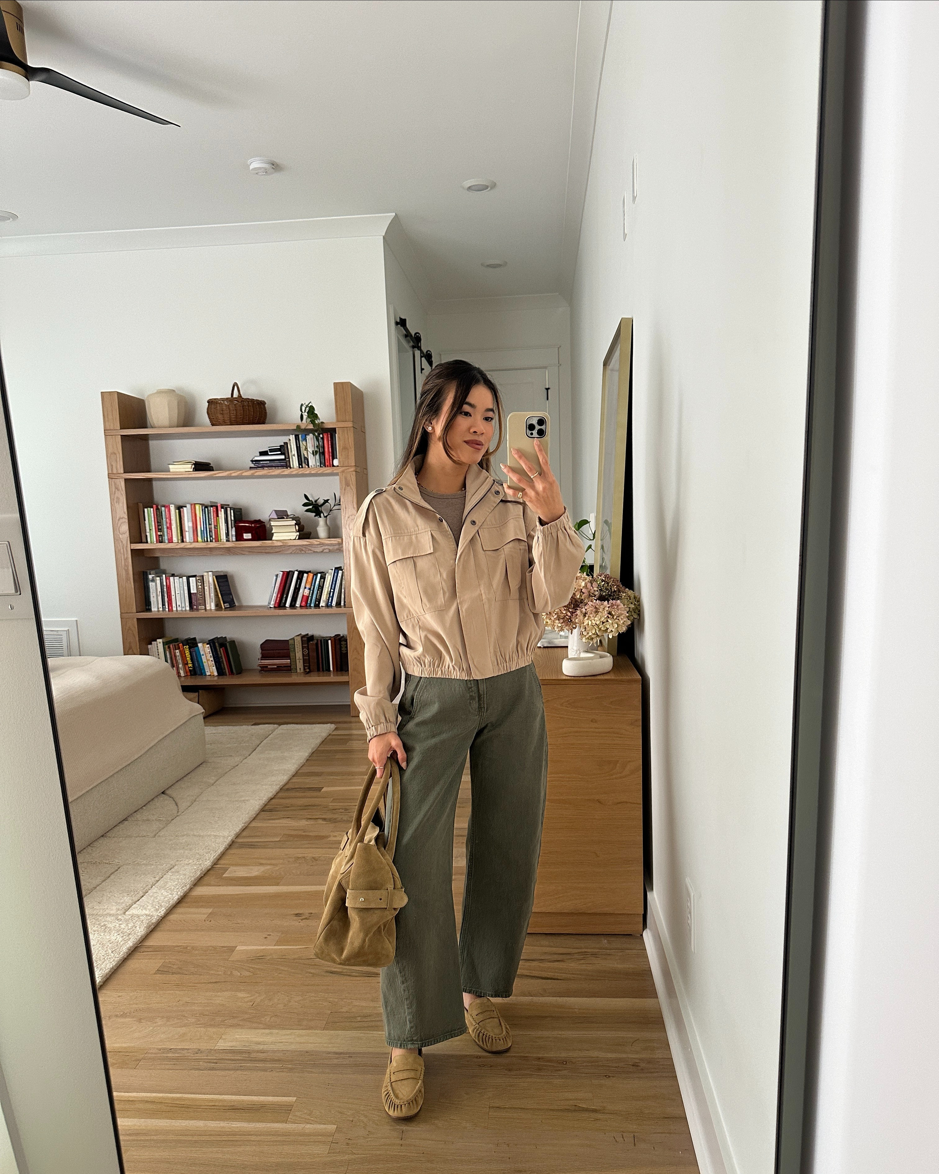 Fall outfit inspo. I love this lightweight coat for fall!

Sizing info:
-Evereve Shayna Military Jacket (Size Small in Khaki) 
-Abercrombie Bra-Free Rib High-Neck Tank (Size XS in Light Brown) 
-Abercrombie High Rise barrel Jean (Size 24 Short in Olive)

Petite style, petite fashion, mom outfit, mom style, petite pants, petite outfit ideas, petite outfits, best pants for petite, petite jeans, spring style, spring outfits, vacation outfits, summer outfits, fall jeans, fall pants, autumn top, petite fall outfits, Abercrombie jeans, evereve, autumn jacket, windbreaker, cropped trench coat

#LTKootd #LTKSeasonal #LTKPetite