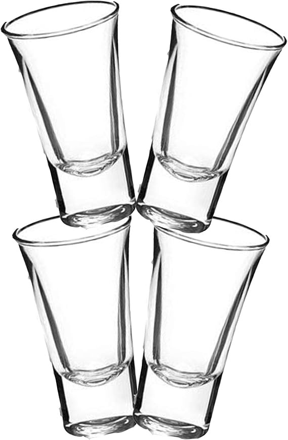 Gmark 2-Oz Shot Glass Set Heavy Base, Whiskey Shot Glasses 4-Pack, Perfect for Wine Tasting, Tequ... | Amazon (US)