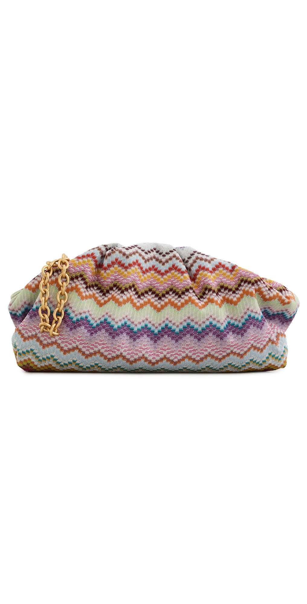 Missoni Raschel Zig Zag Large Pouch LUREX MULTICOLOR One Size | Shopbop