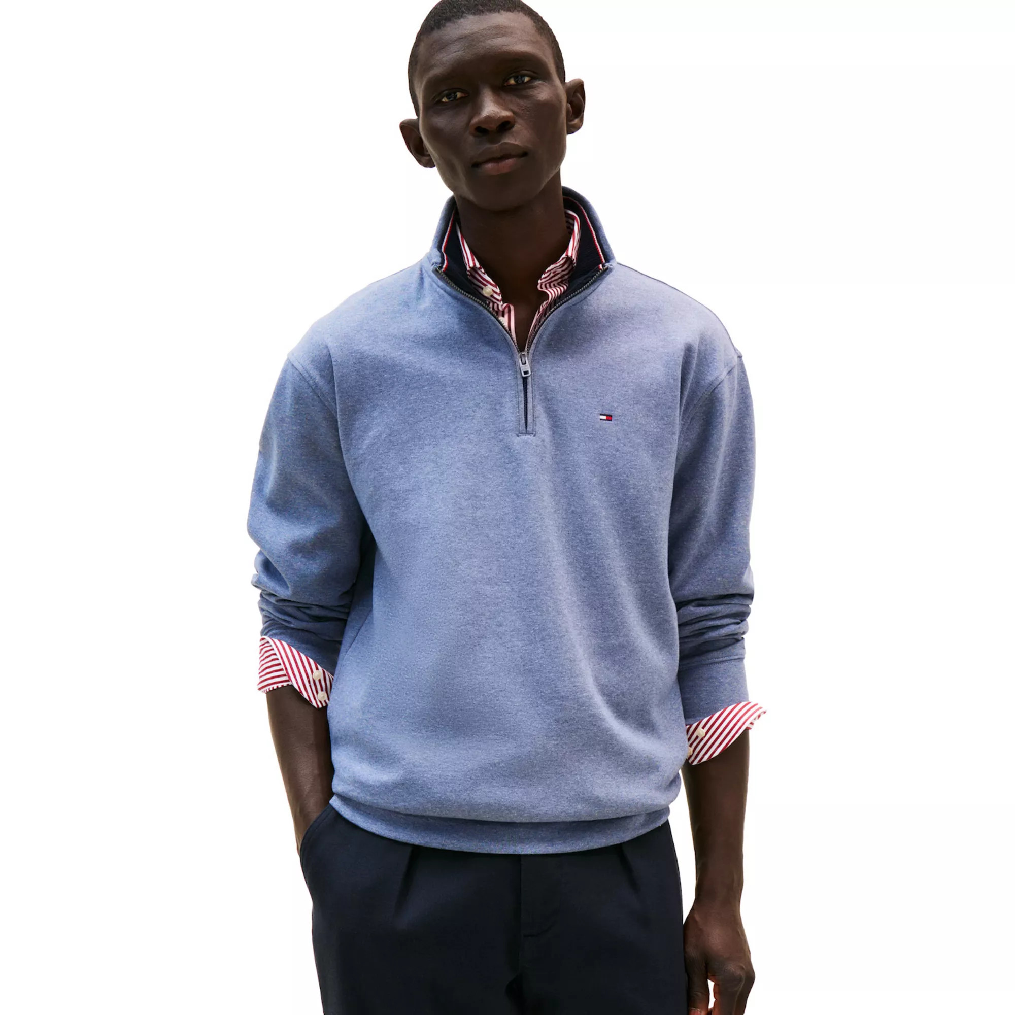 Men's Tommy Hilfiger Logo Quarter-Zip Top | Kohl's