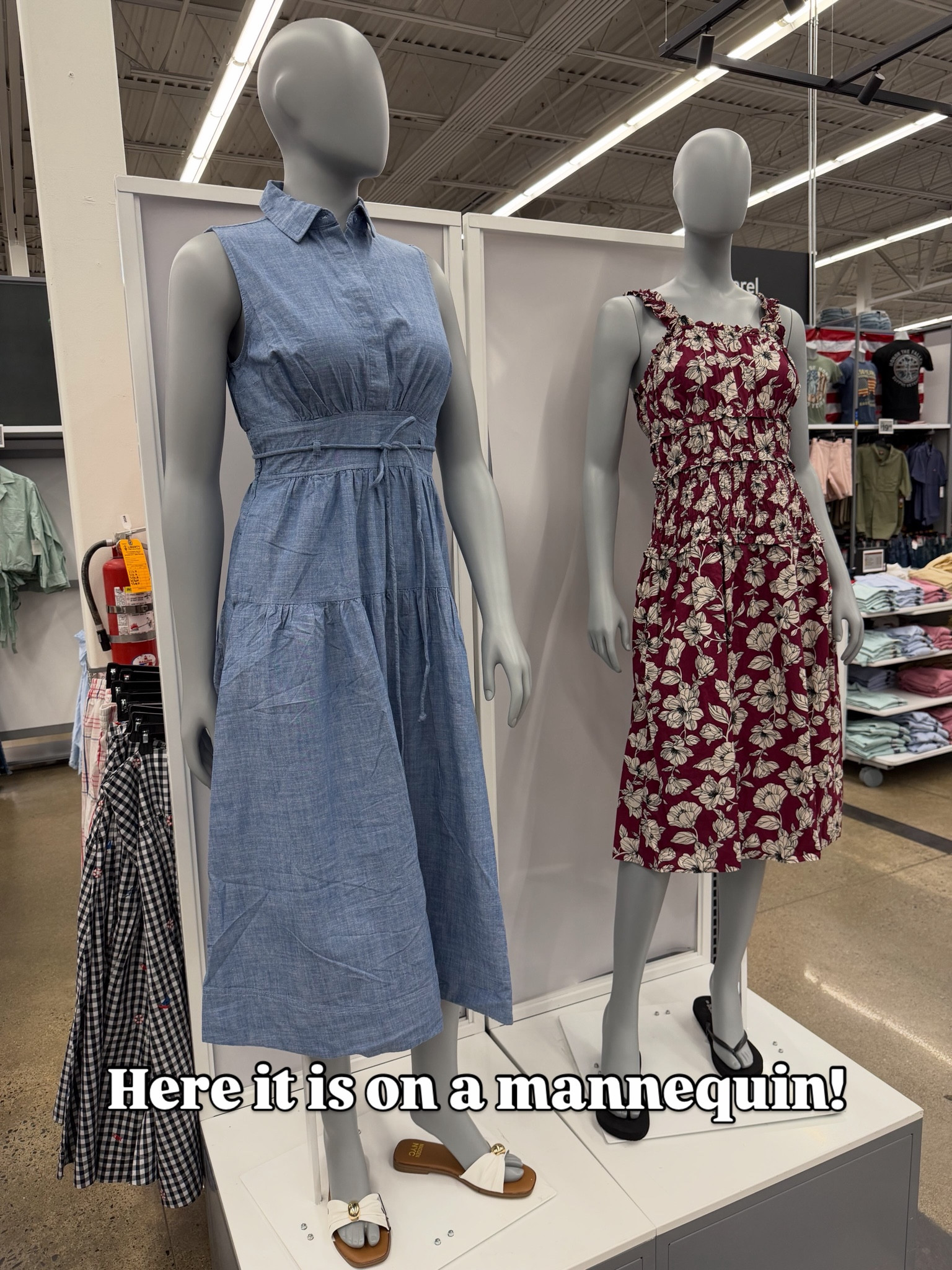Chambray dress at Walmart that looks so elevated! #walmartfashion