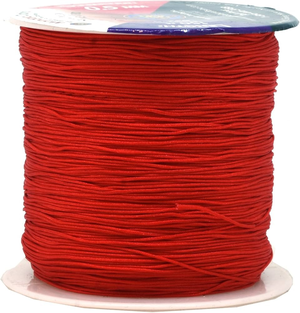 Mandala Crafts Nylon Satin Cord - 0.5mm Nylon Cord for Jewelry Making - 0.5mm Cord Nylon String f... | Amazon (US)