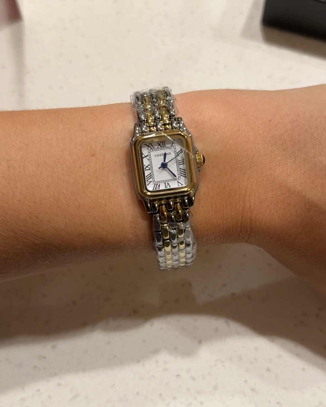 Dainty mixed metal watch (perfect Cartier Panthere dupe!) ✨

#LTKHoliday #LTKVideo #LTKGiftGuide