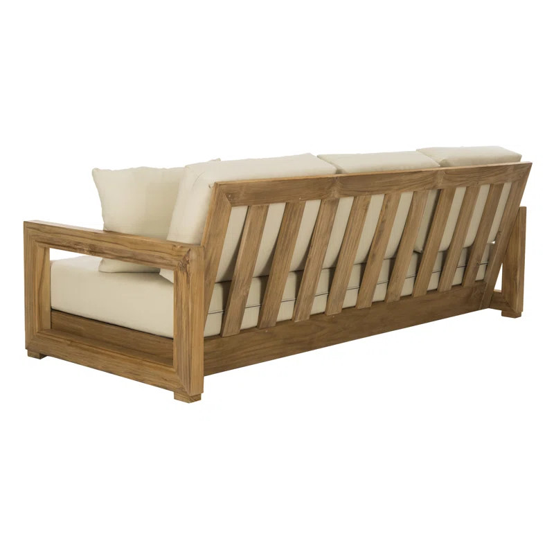 Melrose 76.8" Wide Outdoor Patio Sofa with Cushions | Wayfair Professional