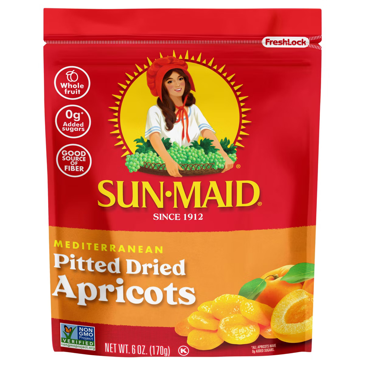 Sun-Maid Mediterranean Dried Apricots Bag - 6oz | Target