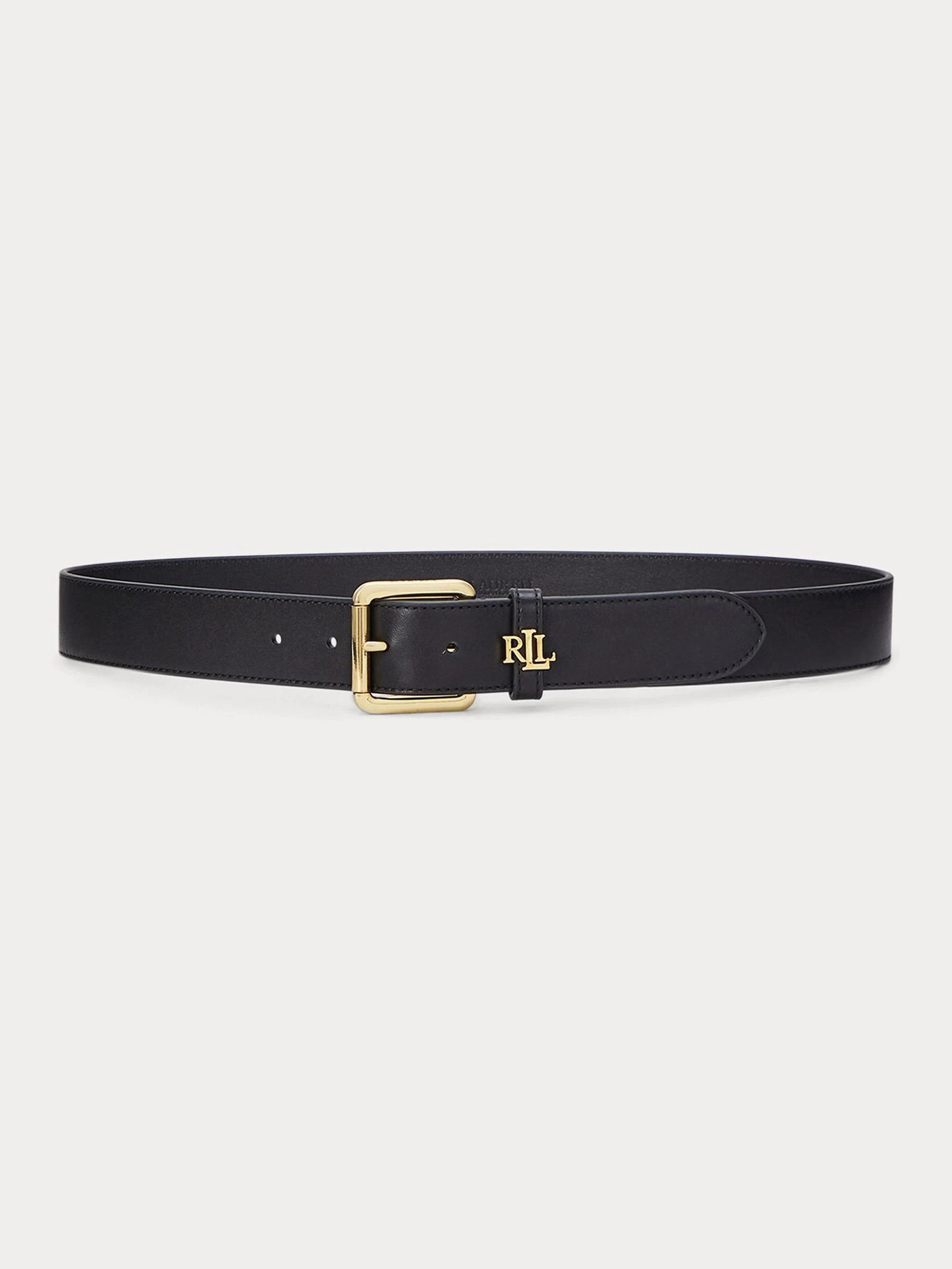 Lauren Ralph Lauren Lauren Ralph Lauren Black Keeper Logo Belt | Next US
